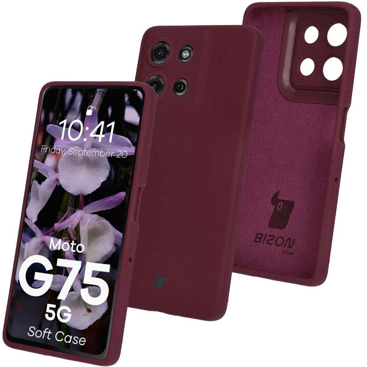 Silikonowe etui Bizon Soft Case do Motorola Moto G75 5G